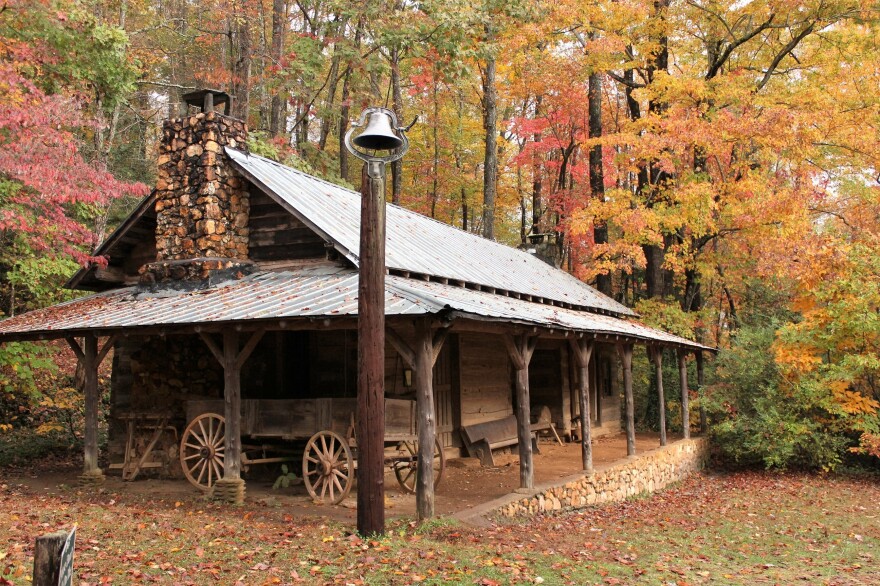 The buildings at the 106-acre Foxfire Museum & Heritage Center near Black Rock Mountain in northern Georgia were all moved from their original locations or built from scratch using traditional techniques.