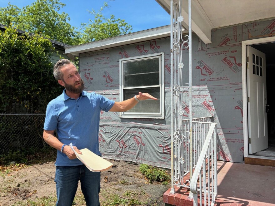 Paul Stavovy has worked on many of Cape Fear Collective's homes, and is selling many of them under the Community Land Trust model.