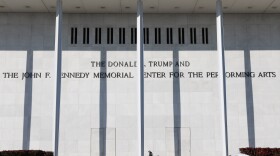 FILE - A woman walks outside The John F. Kennedy Memorial Center For The Performing Arts on Feb. 2, 2026, in Washington. (AP Photo/Rahmat Gul, File)