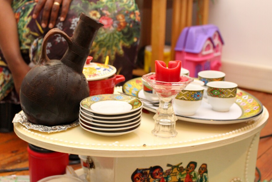 Cups and Plates Used in Coffee Ceremony