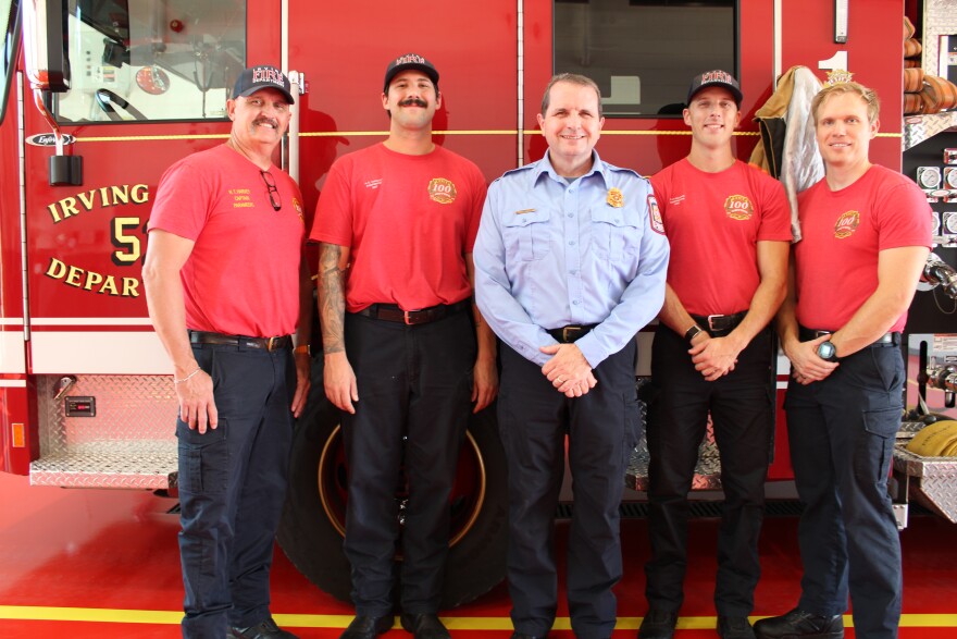 Irving Fire Captain James Malone, center, said the city paying high salaries to firefighters, covering training costs and purchasing equipment "tends to make you loyal to the city that you're with."