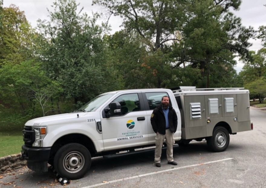 Fayetteville Senior Animal Control Officer Ryan Gutierrez responds to hundreds of wild deer calls annually from concerned residents.