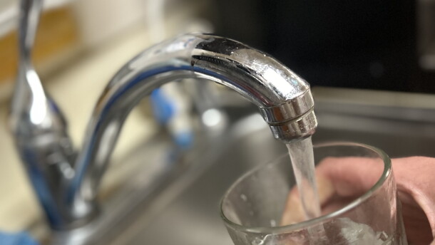 A kitchen faucet