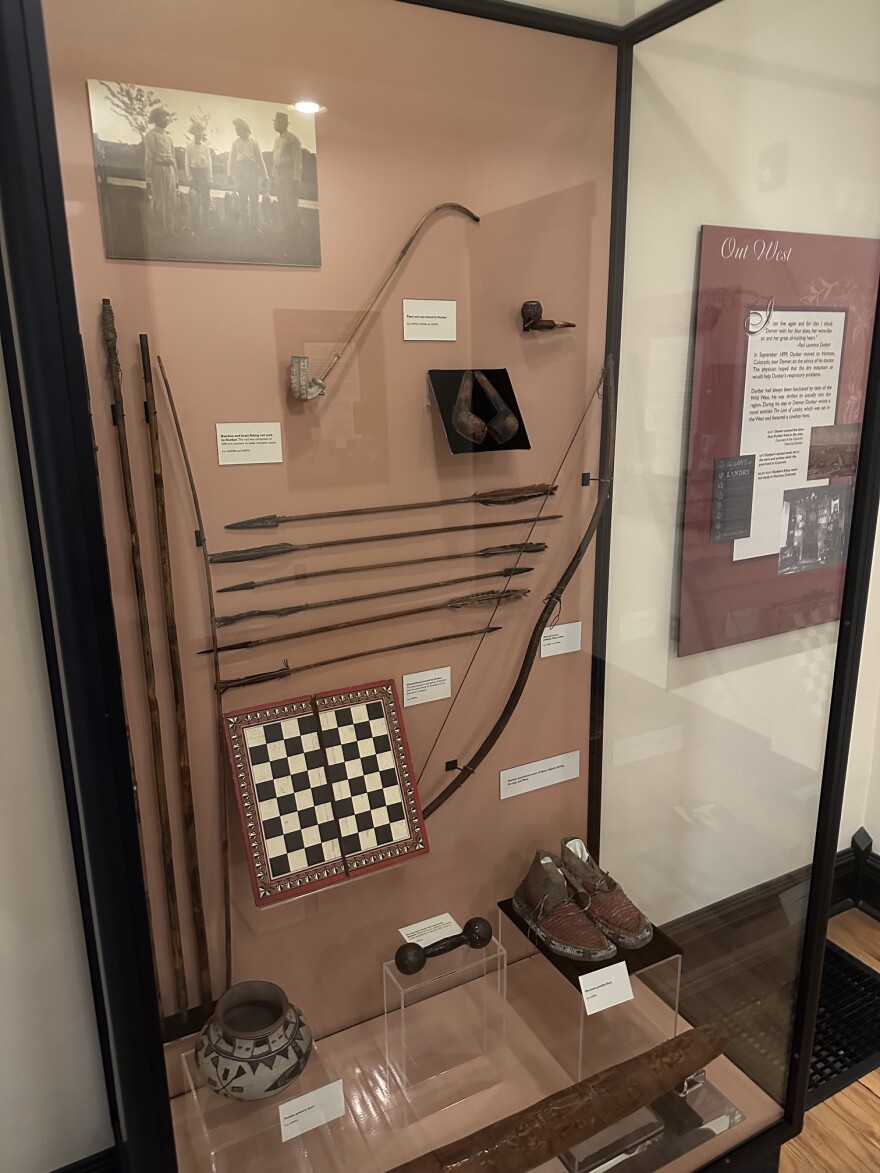 An exhibit at the Paul Laurence Dunbar House.