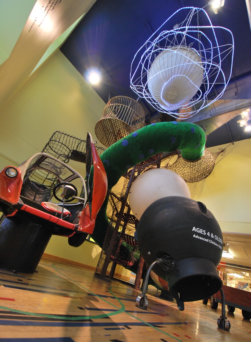 The Hodge Podge Mahal at the <a href="http://madisonchildrensmuseum.org/exhibits/possible-opolis/">Madison Children's Museum</a> in Madison, Wis.