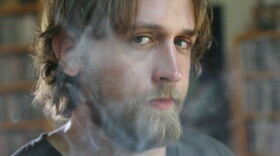 Hayes Carll looking cool in some cool smoke and stoic face 