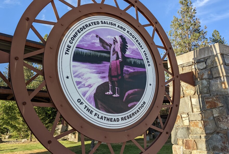  A sign in Pablo, MT on the Flathead Reservation