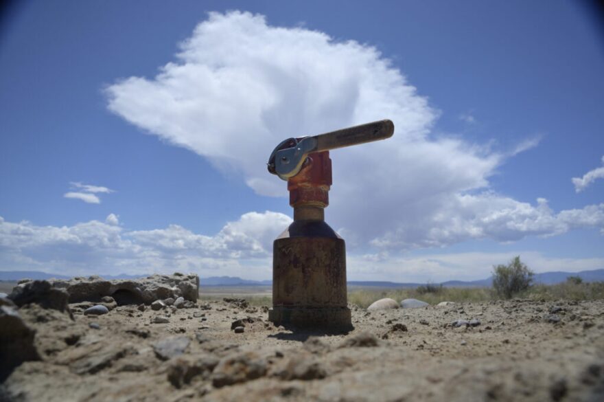 An unplugged orphan well in the Rattlesnake Oil Field in northwestern New Mexico. (Jerry Redfern)