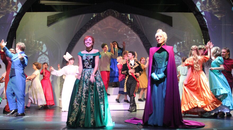 Scene from Arts Bonita's production of 'Frozen the Broadway Musical.'