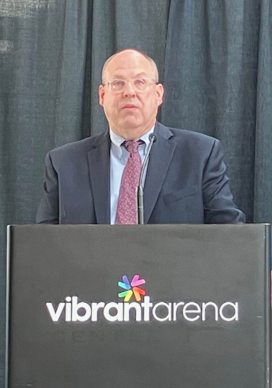 QC Storm owner John Dawson, at Vibrant Arena, Sept. 1, 2026.