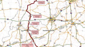 The Midstate Corridor would run north from Owensboro, Kentucky, go around Huntingburg and Jasper and continue north to connect to Interstate 69.