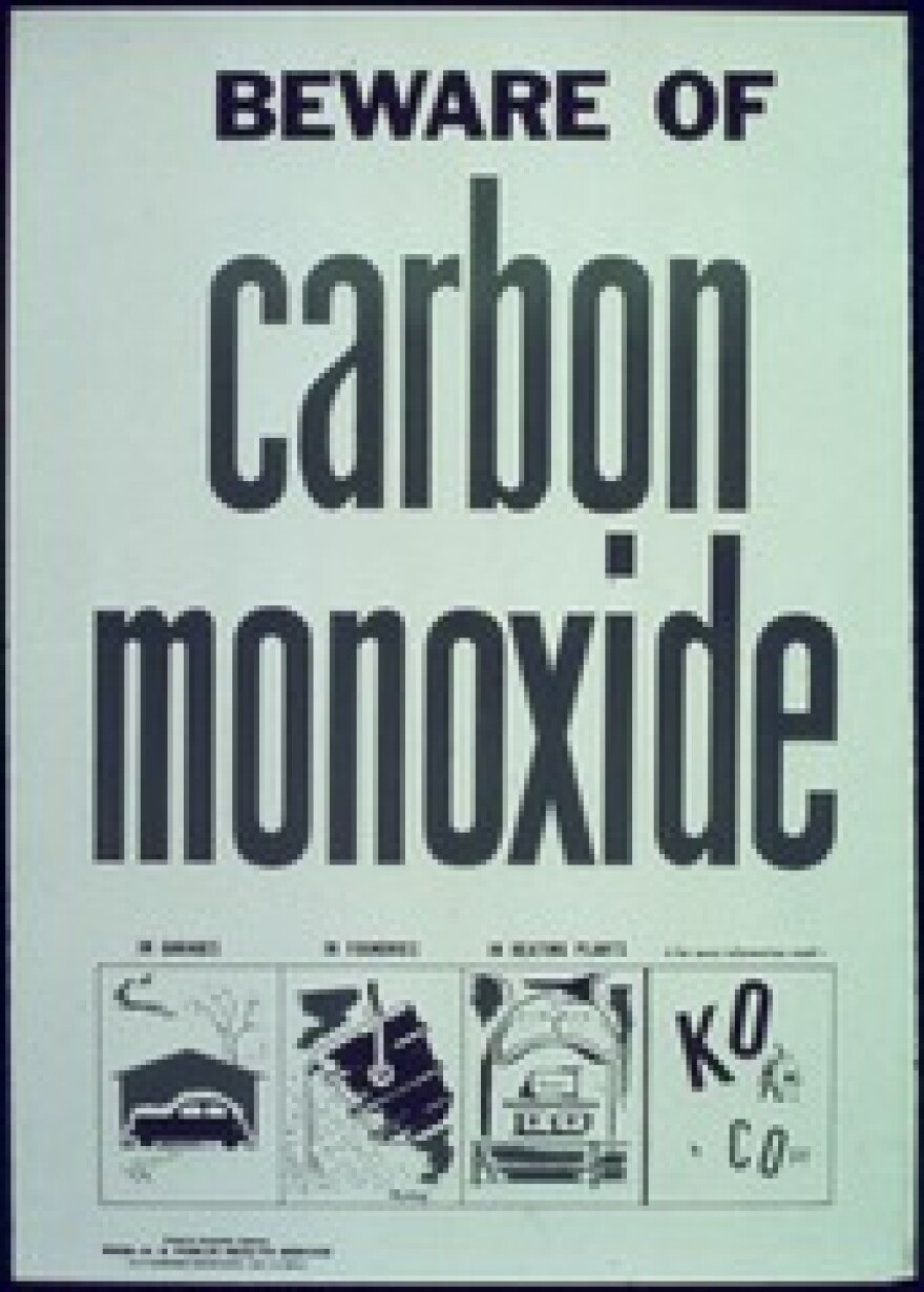 Beware of Carbon Monoxide poster