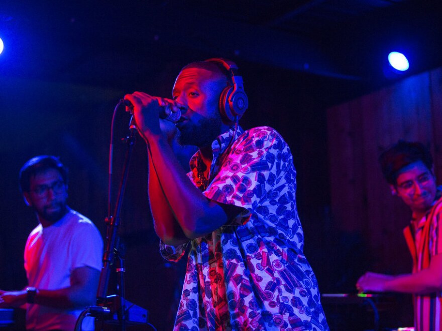 Deezie Brown performs at KUTX Summer Jam at the Barracuda.