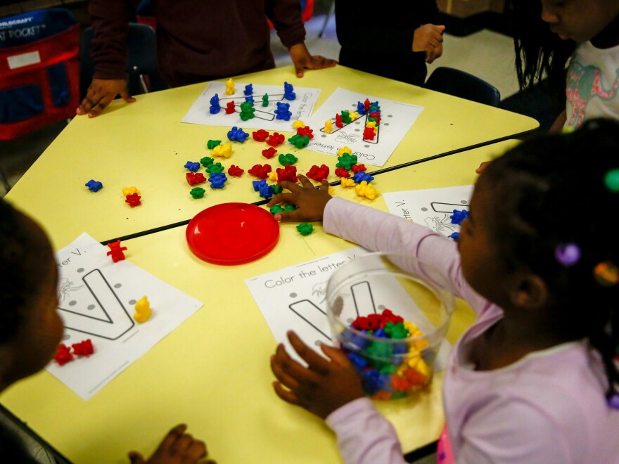 Tomiko Ball's students at work in Orr Elementary in southeast Washington, D.C.