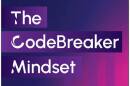 A purple and pink book cover with the "The CodeBreaker Mindset: The Unwritten Rules for Success" by Chitra Nawbatt in white text