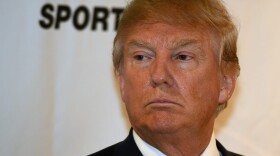 Republican presidential candidate Donald Trump attends a news conference before speaking during the 16th annual Outdoor Sportsman Awards at The Venetian Las Vegas on Jan. 21, 2016 in Las Vegas, Nevada. Photo by Ethan Miller/Getty Images