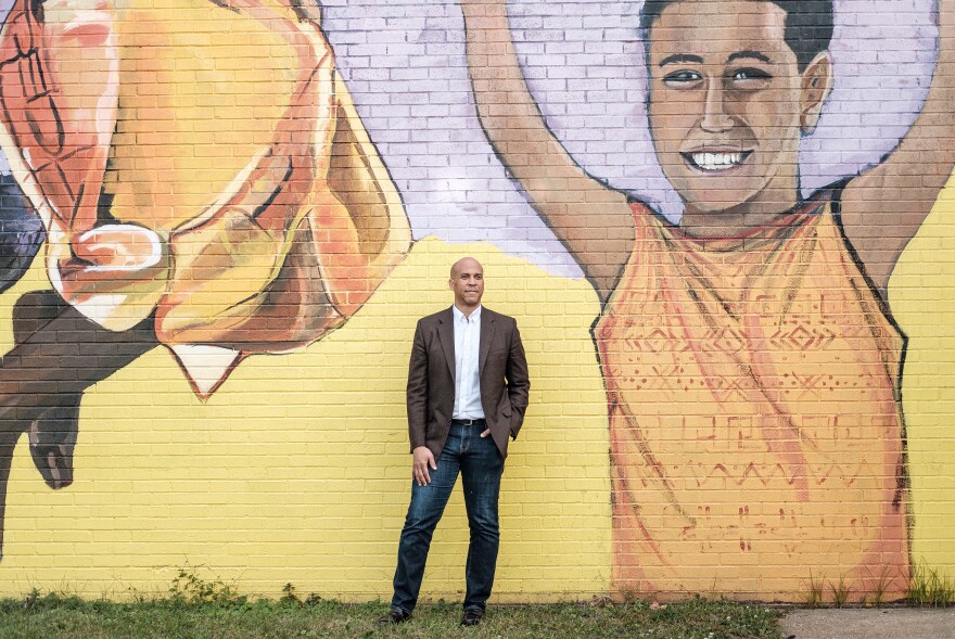 Booker spoke to NPR from Vonda's Kitchen in Newark, the same city where he served as mayor from 2006 to 2013.