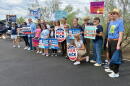 Democrats gather in North Phoenix to canvass for candidates ahead of the 2026 midterm elections. (Peter O'Dowd/Here & Now)