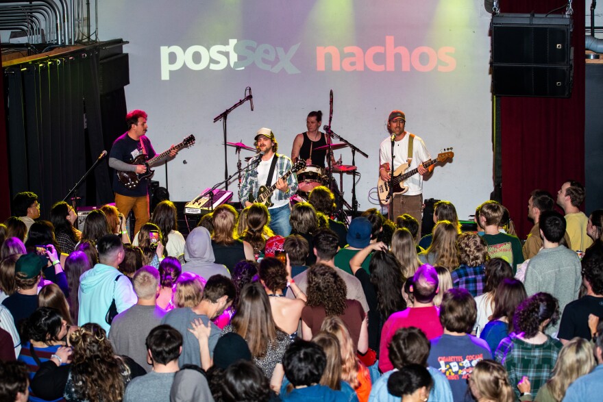 “The idea has always been everyone has pretty much equal stake and say in everything,” said Post Sex Nachos bassist Chase Mueller. “And I think that moves onto the stage as well.”
