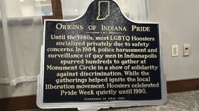 Casey Pfeiffer, historical marker program director at the Indiana Historical Bureau, believes the damage to the Indy Pride historical marker on Monument Circle last week may require a full replacement, which costs around $3,000.