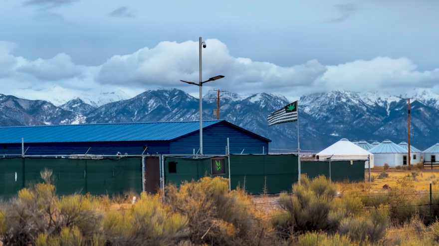  Area 420, a 420-acre collection of independently-owned cannabis farms, raises questions for the future for its 108-person home town of Moffat.