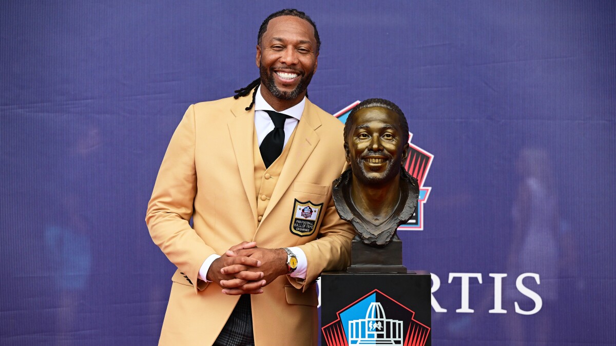 Larry Fitzgerald thanks Cardinals fans, family at Pro Football Hall of Fame induction