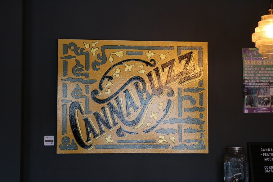 Cannabuzz is a cannabis-infused beverage bar in Lexington's distillery district, on September 22, 2026. The bar offers customizable mocktails with a choice of cannabinoid infusions.