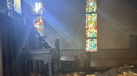 Everything burned around the sanctuary piano during a fire in May at St. Paul African Methodist Episcopal Church in Ocala.