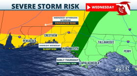 Severe Weather Outlook For Wednesday