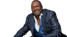 Buckwheat Zydeco Jr with his accordian