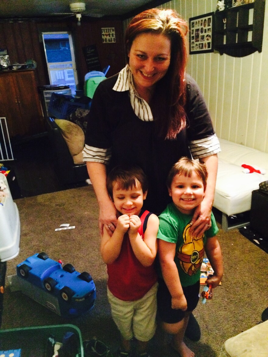 When she tested her kids for lead, one of her twin four-year-olds, Gavin, had lead poisoning.