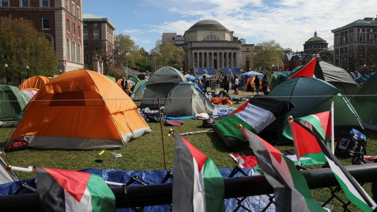 Protests against war in Gaza spread across college campuses - Vimarsana News