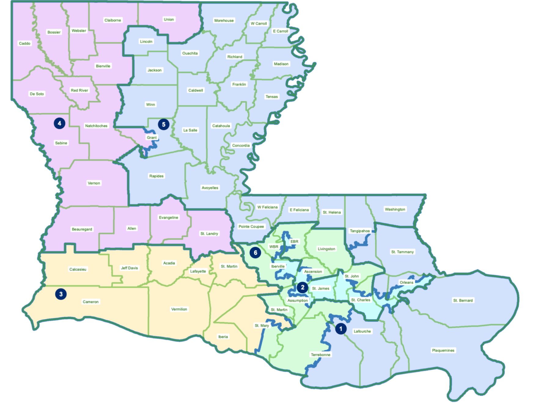 7 maps the Louisiana Legislature will consider for new congressional ...
