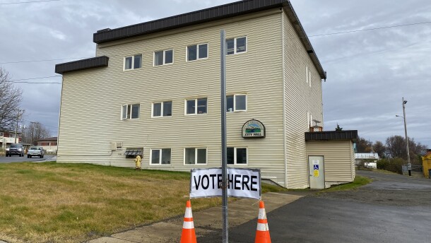 Dillingham City Hall on election day.