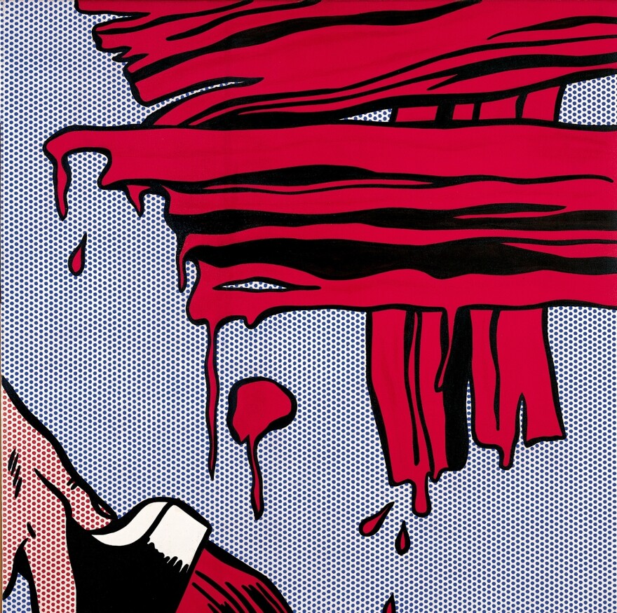 Lichtenstein said of his series <em>Brushstrokes</em>: "It has that built-in absurdity, and that's the reason I like it."