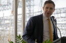 U.S. Department of Energy Associate Deputy Secretary of Energy Alex Fitzsimmons speaks Thursday in the town of Duncan, South Carolina.