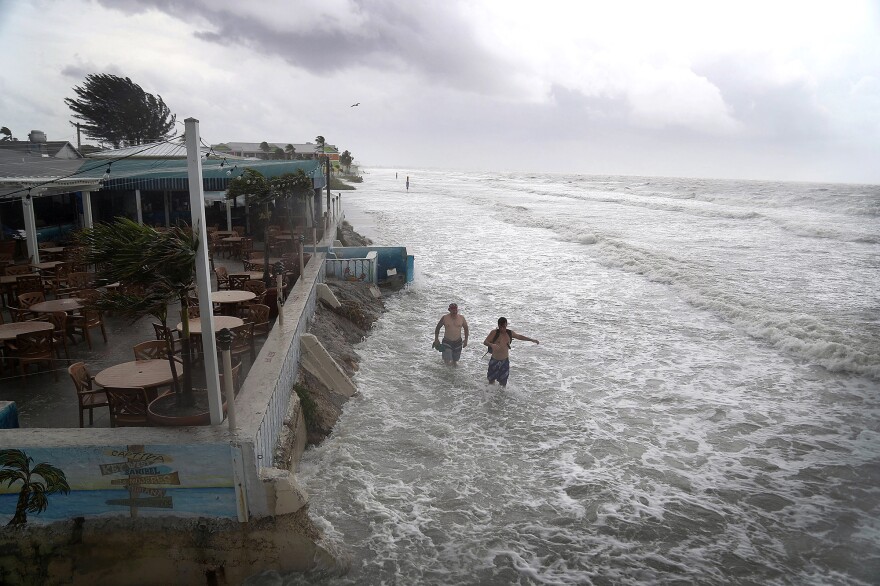 Tropical Storm Colin brought big waves to Fort Myers Beach in Fort Myers, Fla., in early June. Given the threat of serious flooding, Gov. Rick Scott declared a state of emergency in the area.