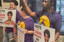The Service Employees Union International is backed District 3 City Council candidate Tiawana Brown.