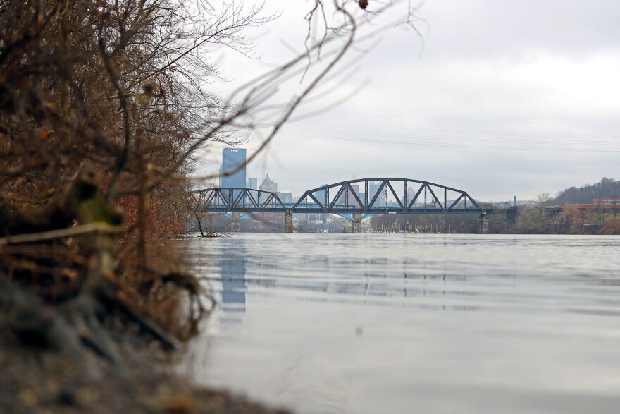 The Allegheny River in Pittsburgh.