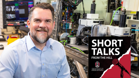 Hugh Churchill, professor of physics and director of the Arkansas Materials Institute