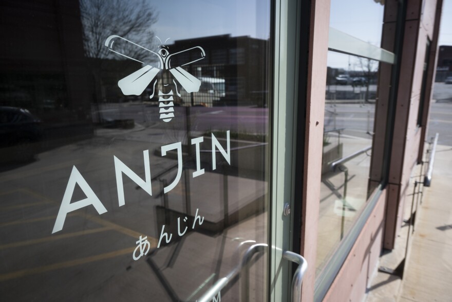 Anjin serves handcrafted dishes and daily specials in an intimate setting, and is inspired by the spirit of casual drinking establishments in Japan.
