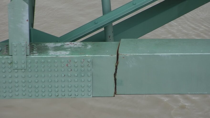 Authorities are still trying to determine if they can safely get on the bridge to repair it. 