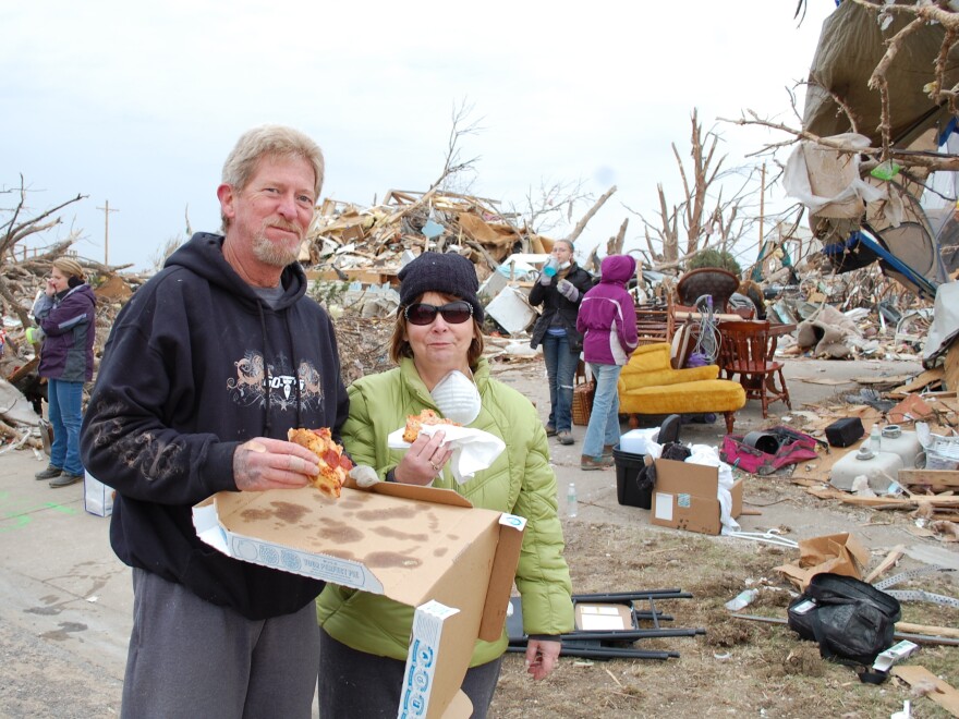 Phil and Ella Bolam have lost their home of 20 years but are glad to have survived. "It was a horrifying experience," Phil says, "and I jump out of airplanes for fun."