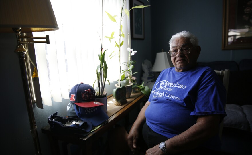 Korean War veteran Hector Ortiz and his wife, Maria, live in Royal Palm Village, where they struggle to keep up with rising lot rent while also managing Maria's home health care needs.