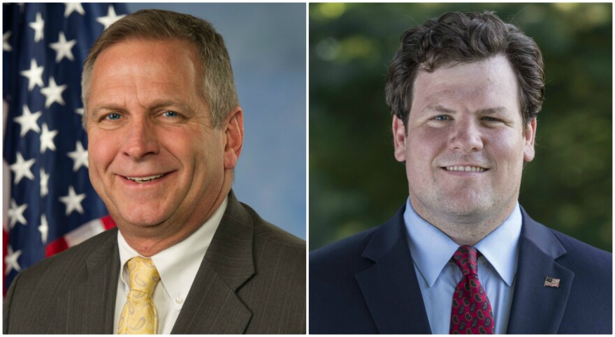 Republican Mike Bost, left, and Democrat C.J. Baricevic are the main party candidates for the Illinois 12th Congressional District seat.