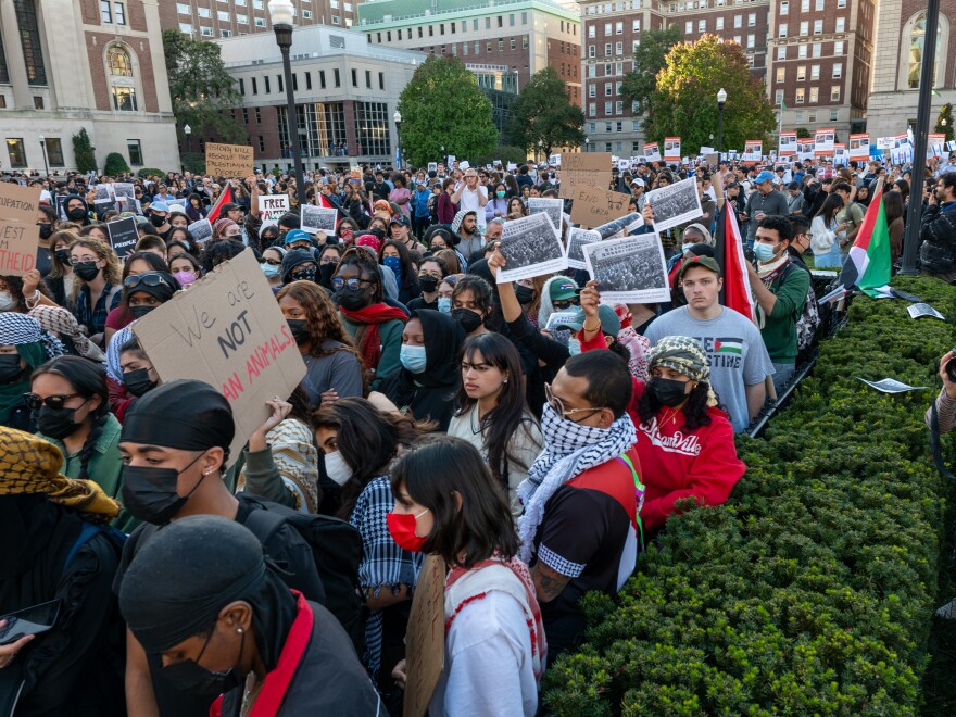 Columbia isn't the only university that saw dueling rallies this week. Indiana University and University of North Carolina at Chapel Hill also saw students clash.