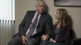 Tim Robbins and Holly Hunter in the HBO show "Here and Now." (Ali Paige Goldstein/HBO)