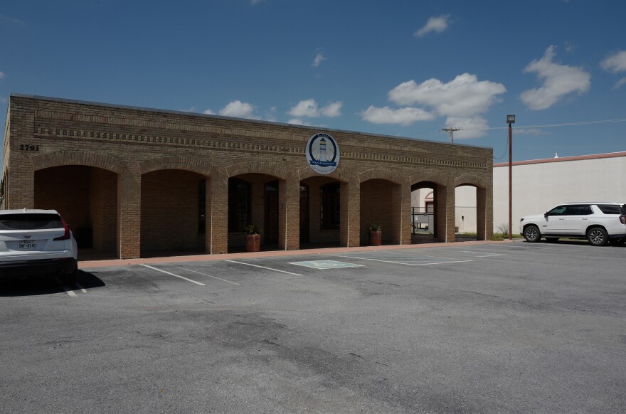 The summer heat bakes the parking lot outside El Faro Clinic and Therapeutics in Rio Grande City.