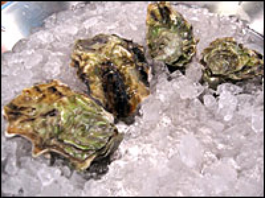 Author Jacobsen says Penn Coves from Washington state are the "sexiest" oysters he has ever seen: Scalloped shells protect creamy, white flesh inside.