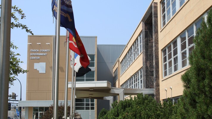 The Itasca County Government Center in Grand Rapids on July 29, 2025.